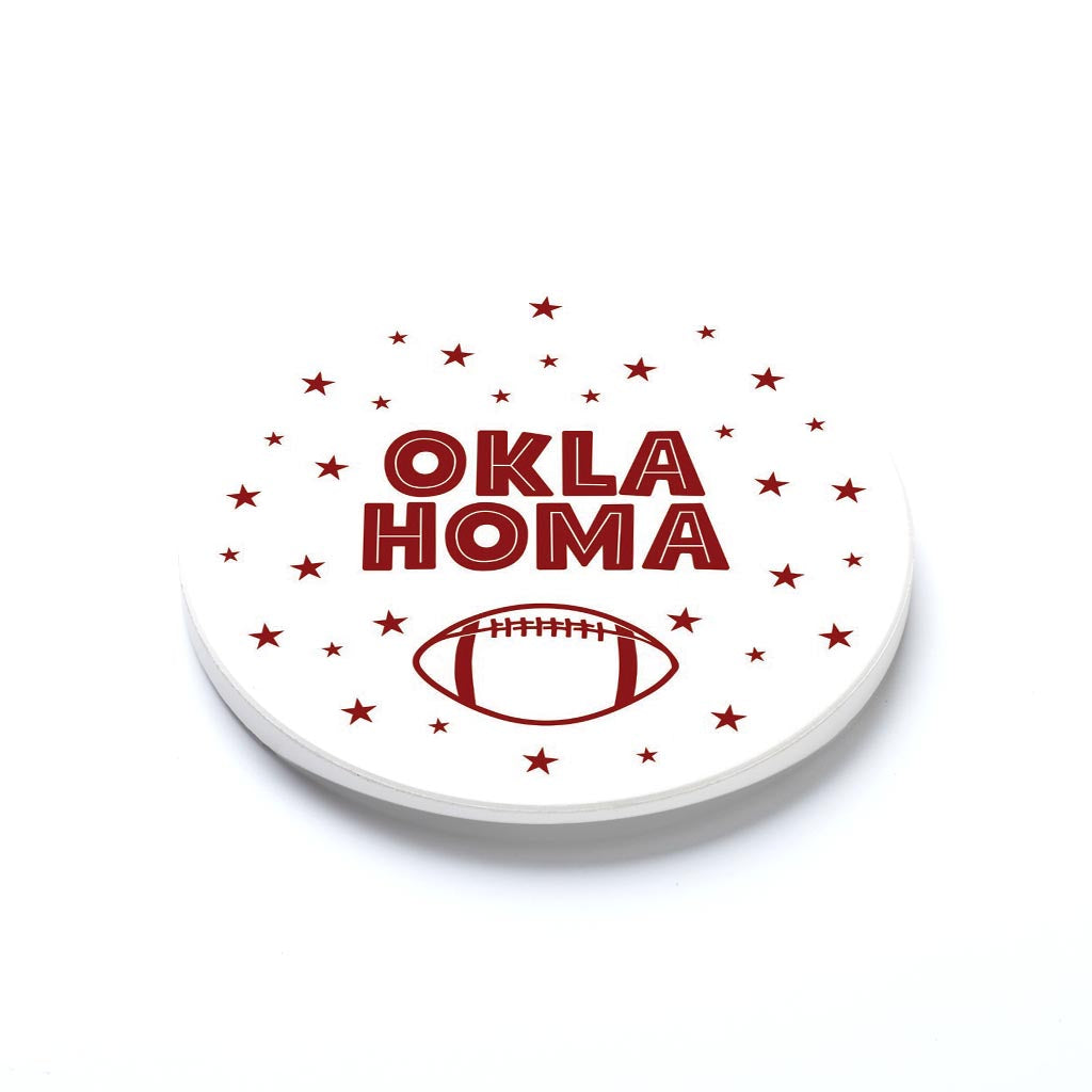 Car Coaster-Game Day Stars Oklahoma Crimson Football