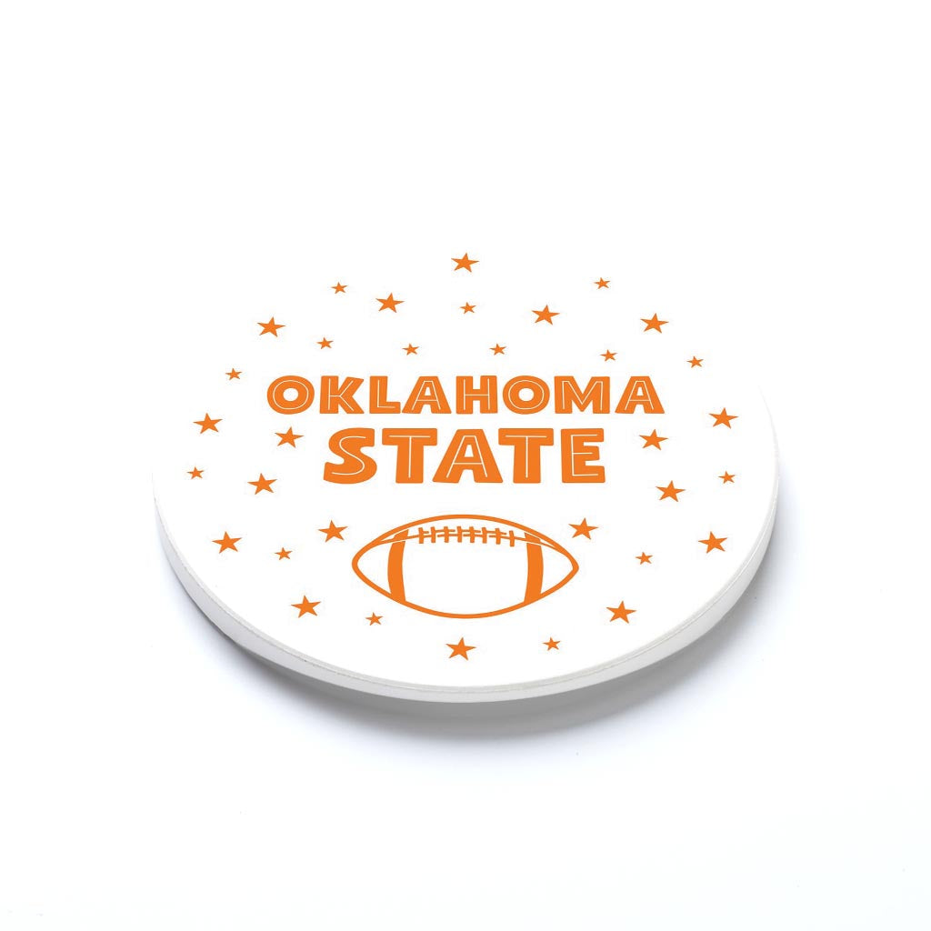 Car Coaster-Game Day Stars Oklahoma Orange Football