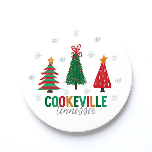 Ceramic Round Coaster-Whimsy Wonderland Cookeville Tennessee