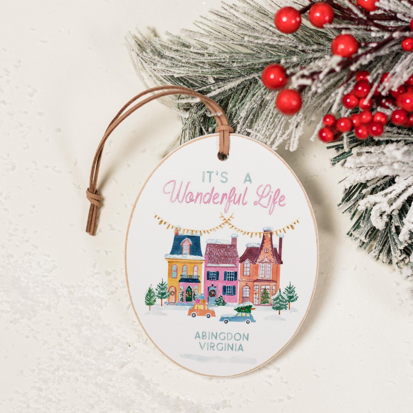 Oval Ornament-It's a wonderful Life Abingdon Virginia