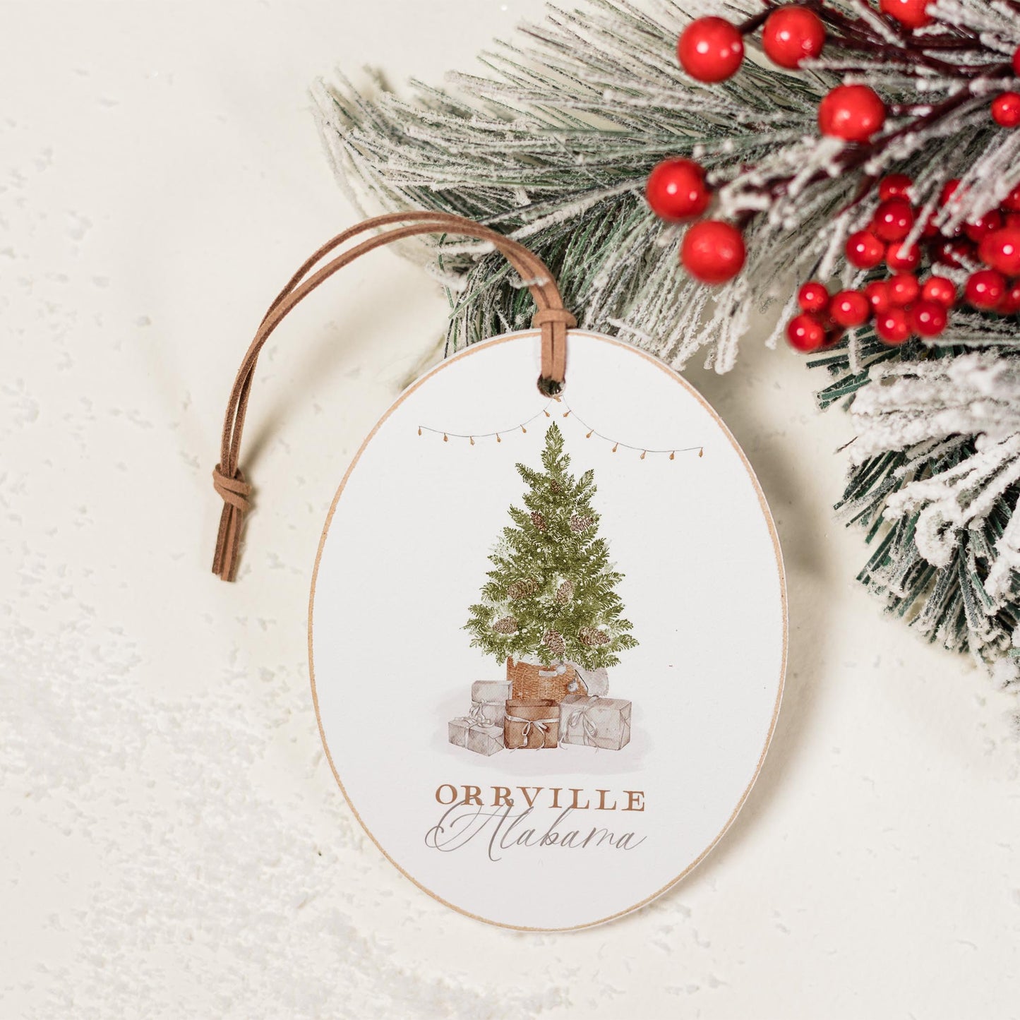 Oval Ornament-Cottage Tree Orrville Alabama -1