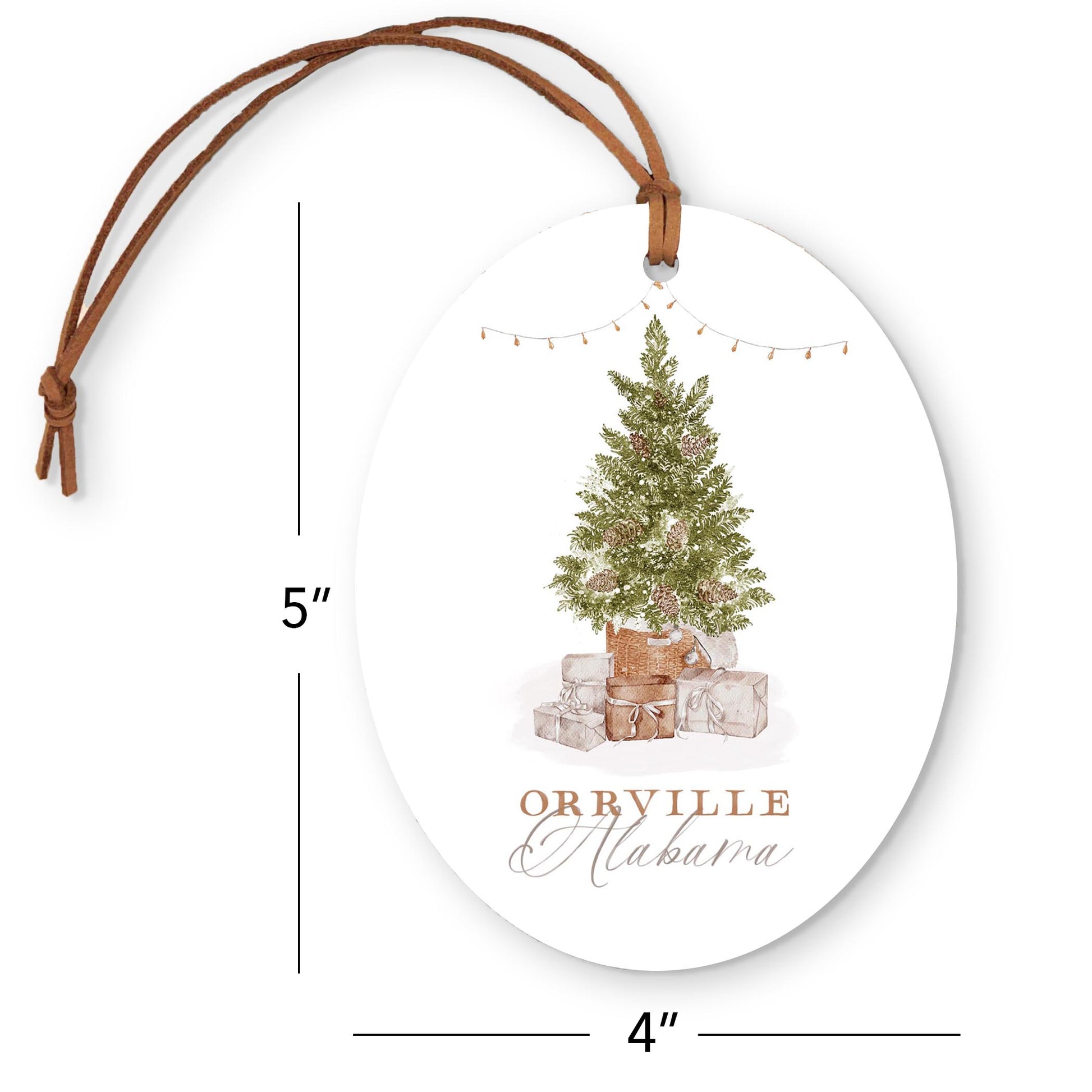 Oval Ornament-Cottage Tree Orrville Alabama -3