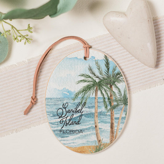 Oval Ornament-Beach Views Sanibel Island Florida