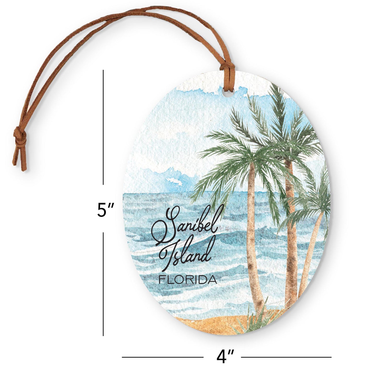 Oval Ornament-Beach Views Sanibel Island Florida