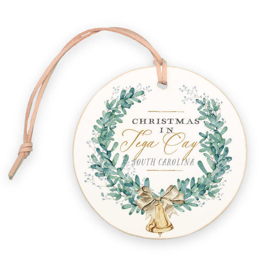 4" Round Ornament-Classic Christmas Tega Cay South Carolina -0