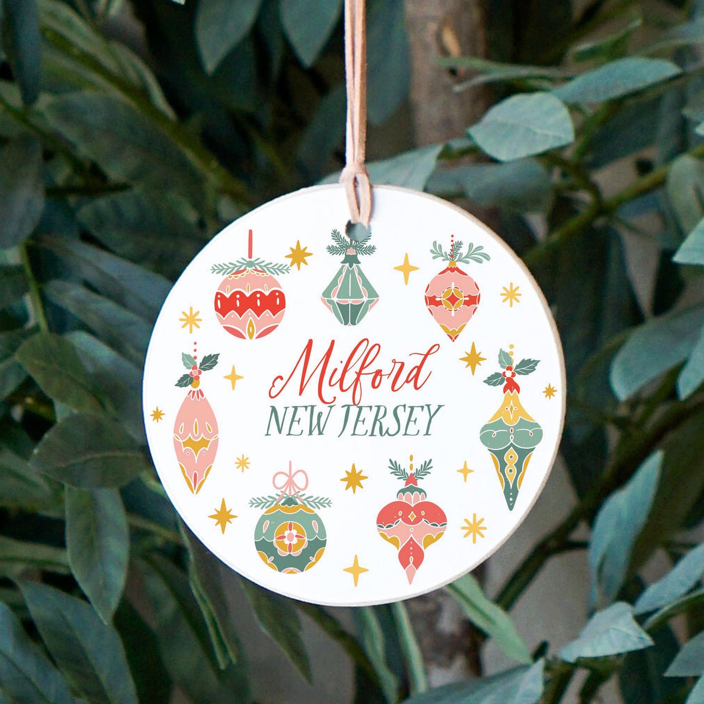 4" Round Ornament-Ornament Gems Milford NJ