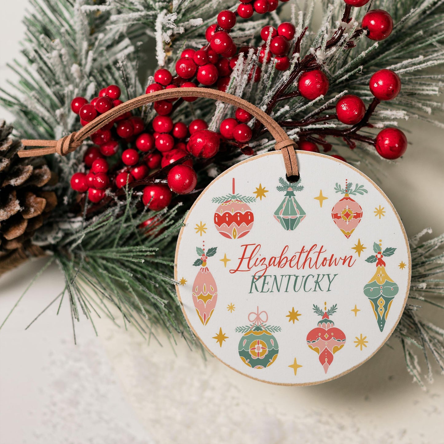 4" Round Ornament-It's A Wonderful Life Elizabethtown Kentucky -3