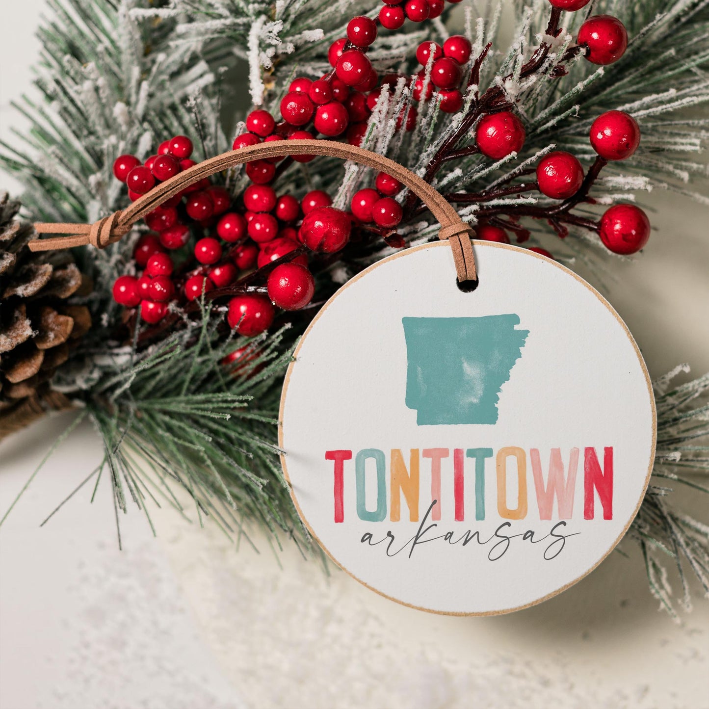 4" Round Ornament-Tontitownar