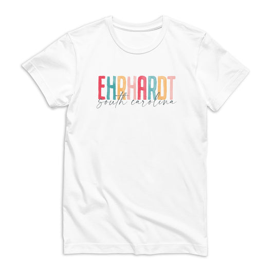 Bella Canvas T-Shirt White-Watercolor City Ehrhardt South Carolina