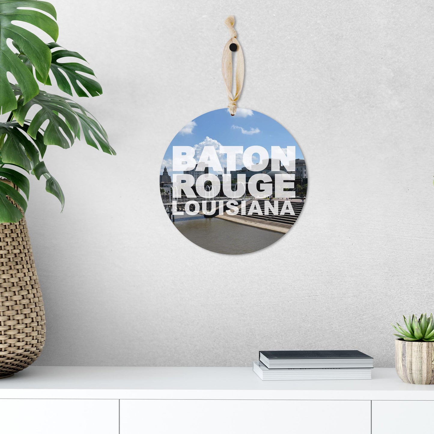 Baton Rouge Louisiana Photo | Wood Ornament | Eaches | Min 1