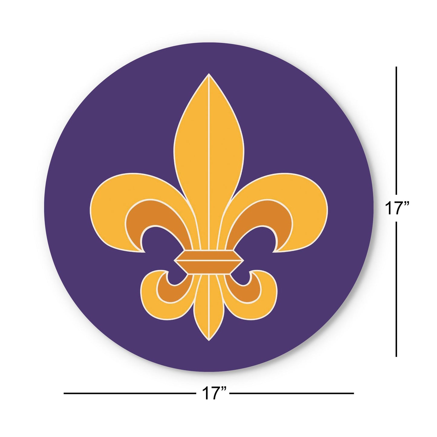 Purple Gold Louisiana Fleur De Lis | Wood Sign | Eaches | Min 1