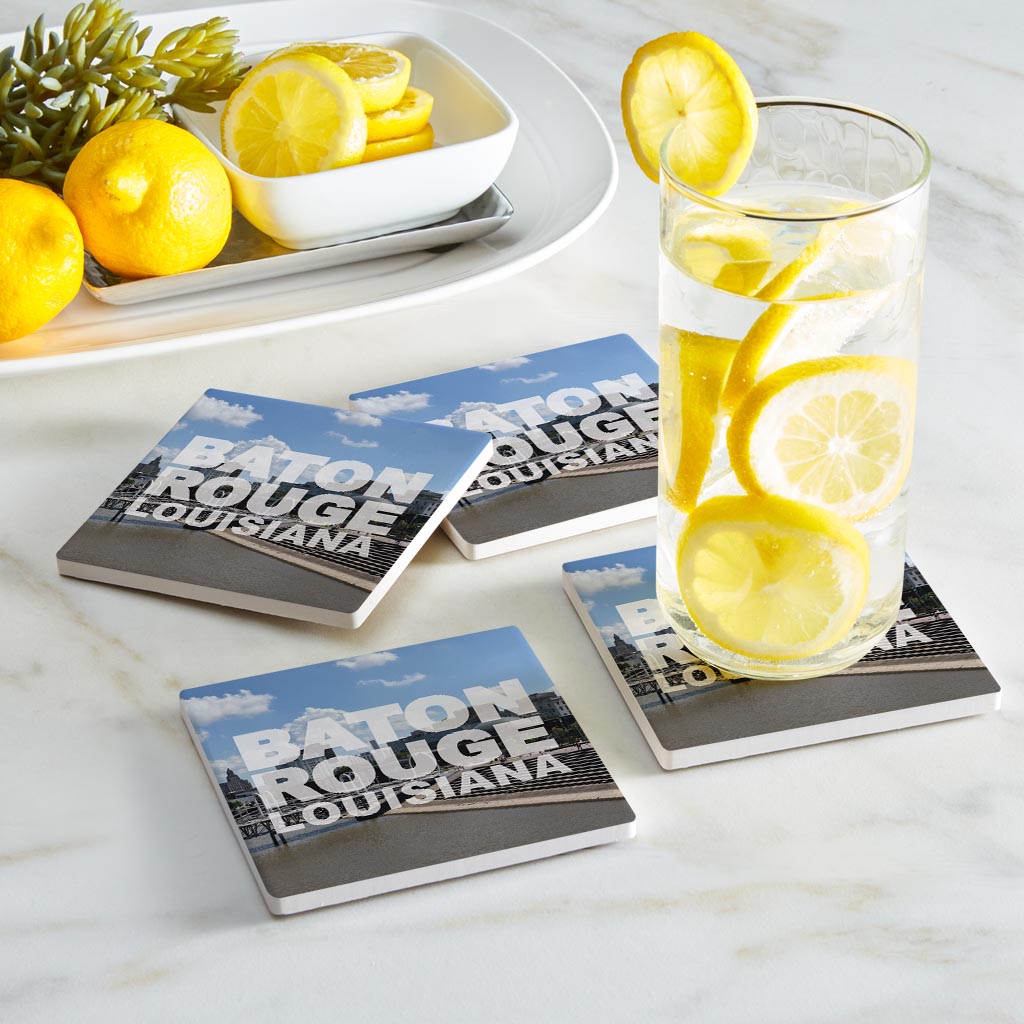 Baton Rouge Louisiana Photo | Absorbent Coasters | Set of 4 | Min 2