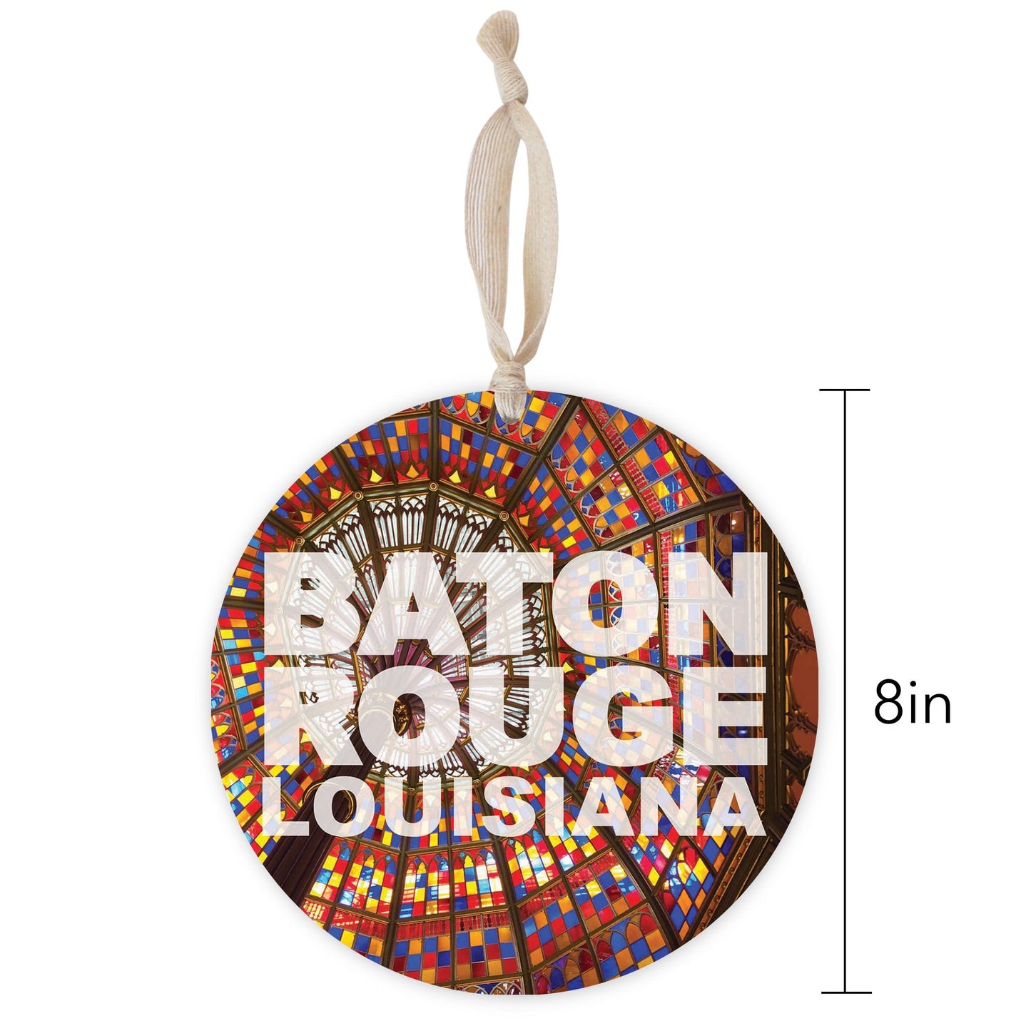 Baton Rouge Louisiana Photo | Wood Ornament | Eaches | Min 1