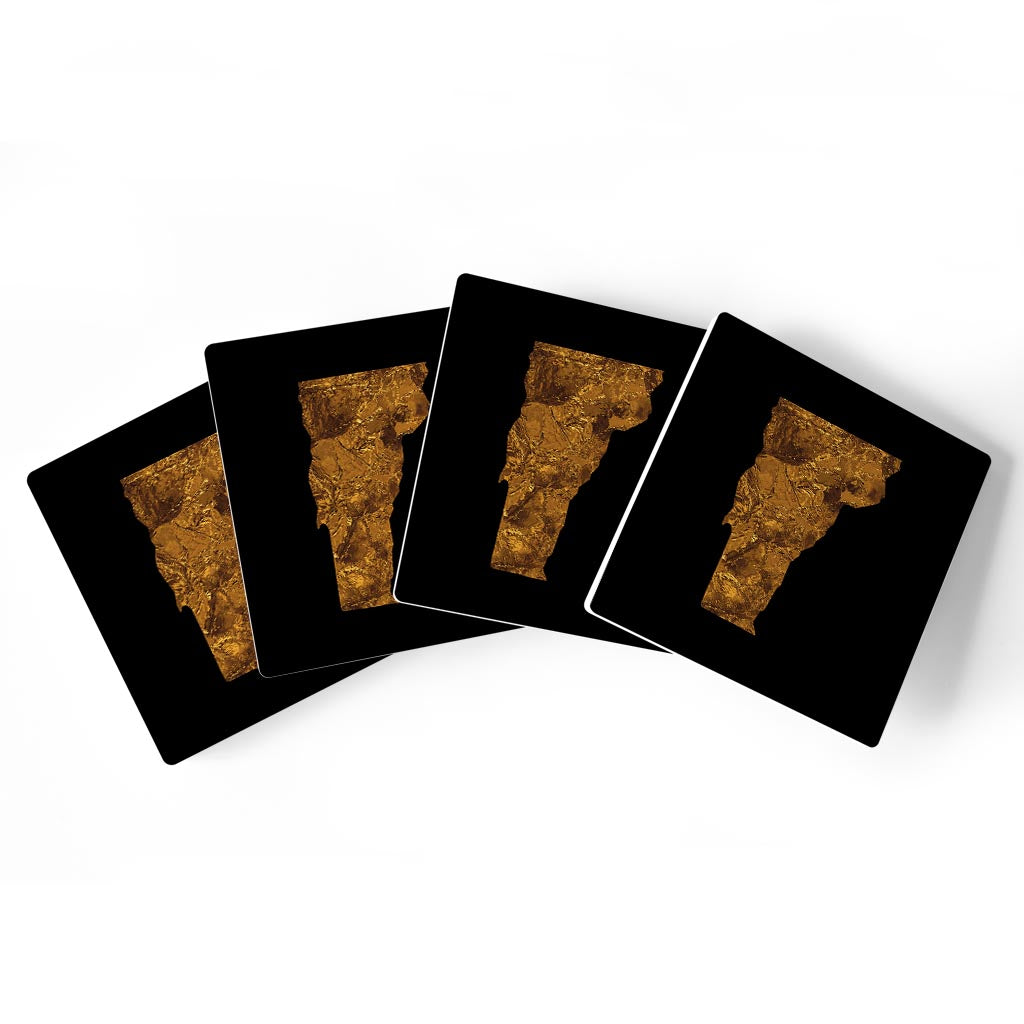 Modern Copper Vermont| Absorbent Coasters | Set of 4 | Min 2