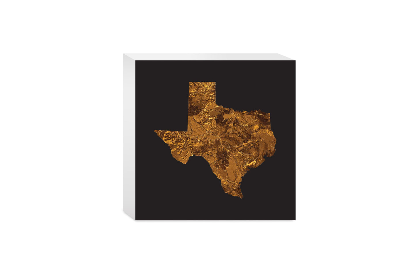 Texas State Shape Copper | Wood Block | Eaches | Min 4