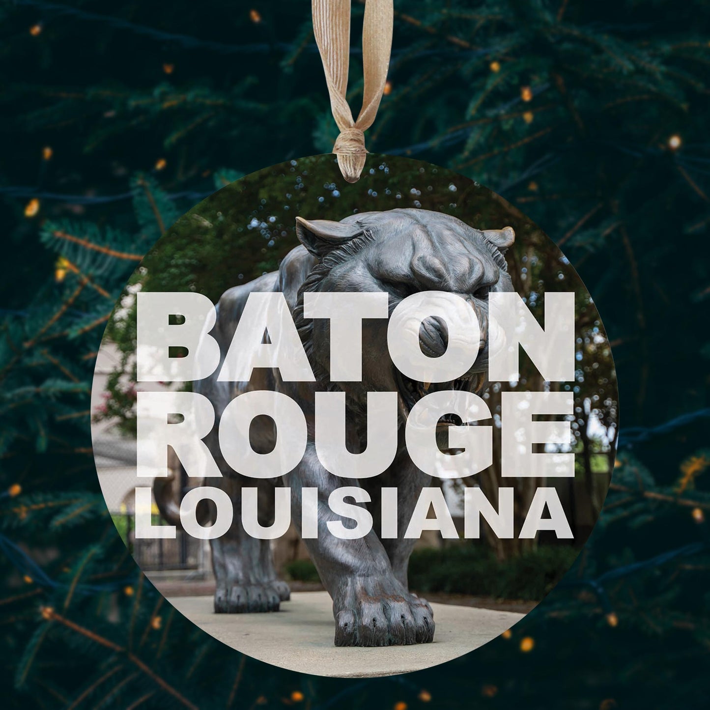 Baton Rouge Louisiana Photo | Wood Ornament | Eaches | Min 1