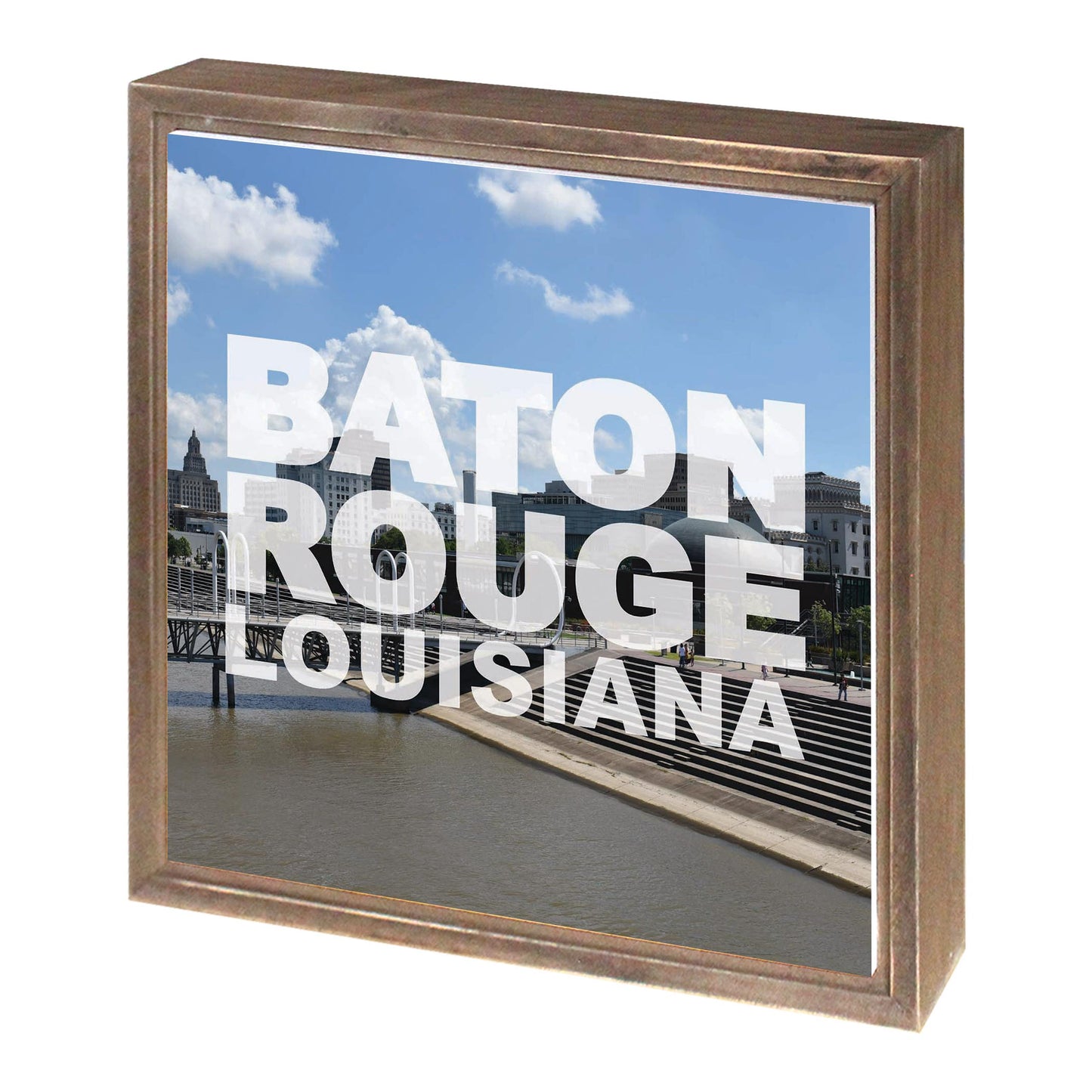 Baton Rouge Louisiana Photo | Wood Sign | Eaches | Min 1