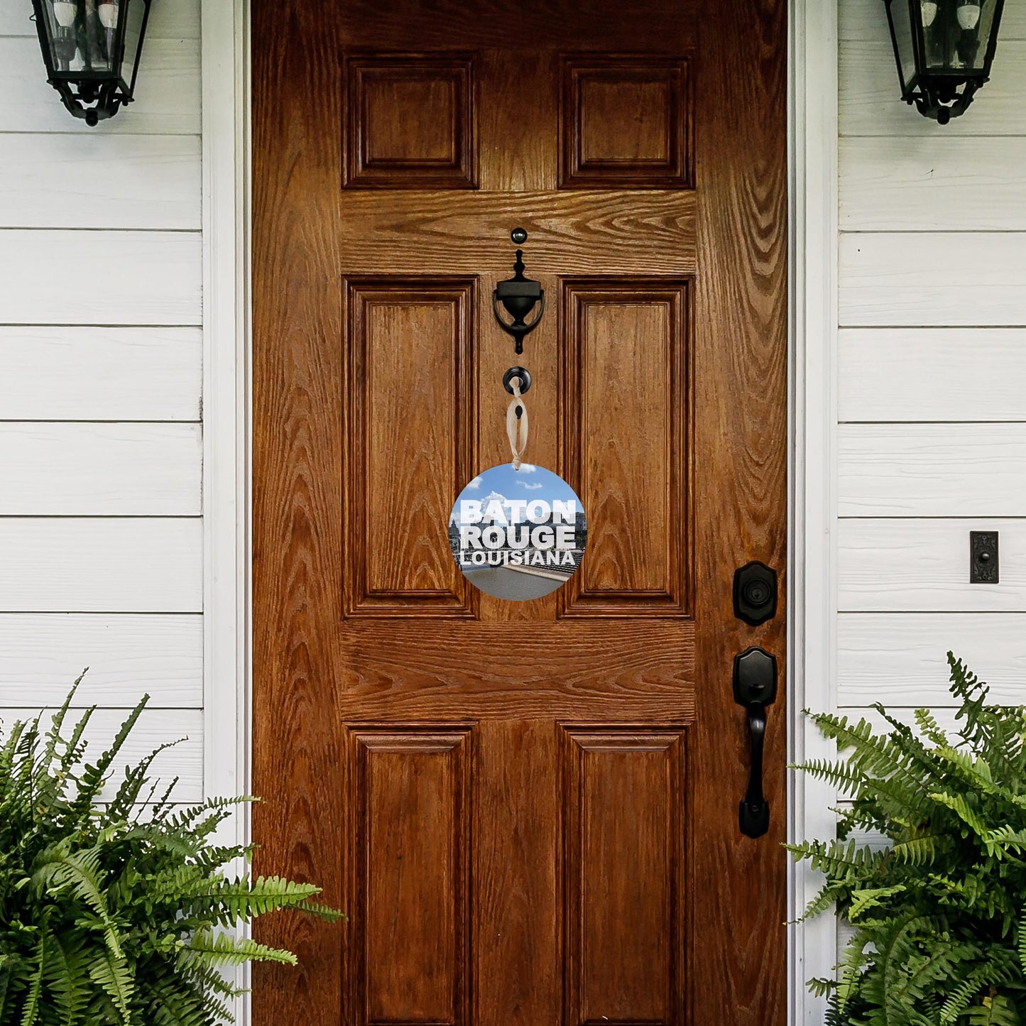 Baton Rouge Louisiana Photo | Wood Ornament | Eaches | Min 1