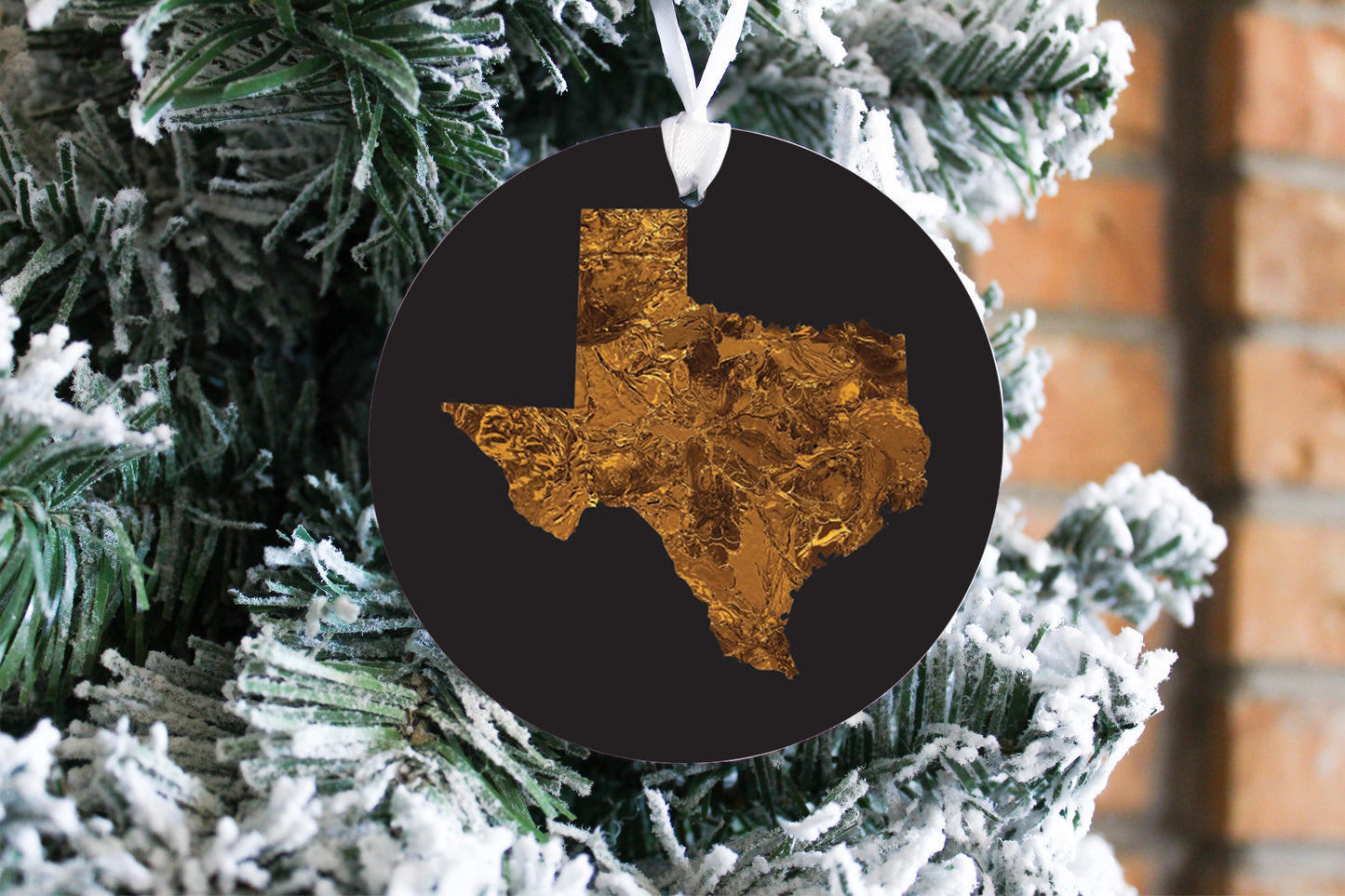 Texas State Shape Copper| Wood Ornament | Eaches | Min 6