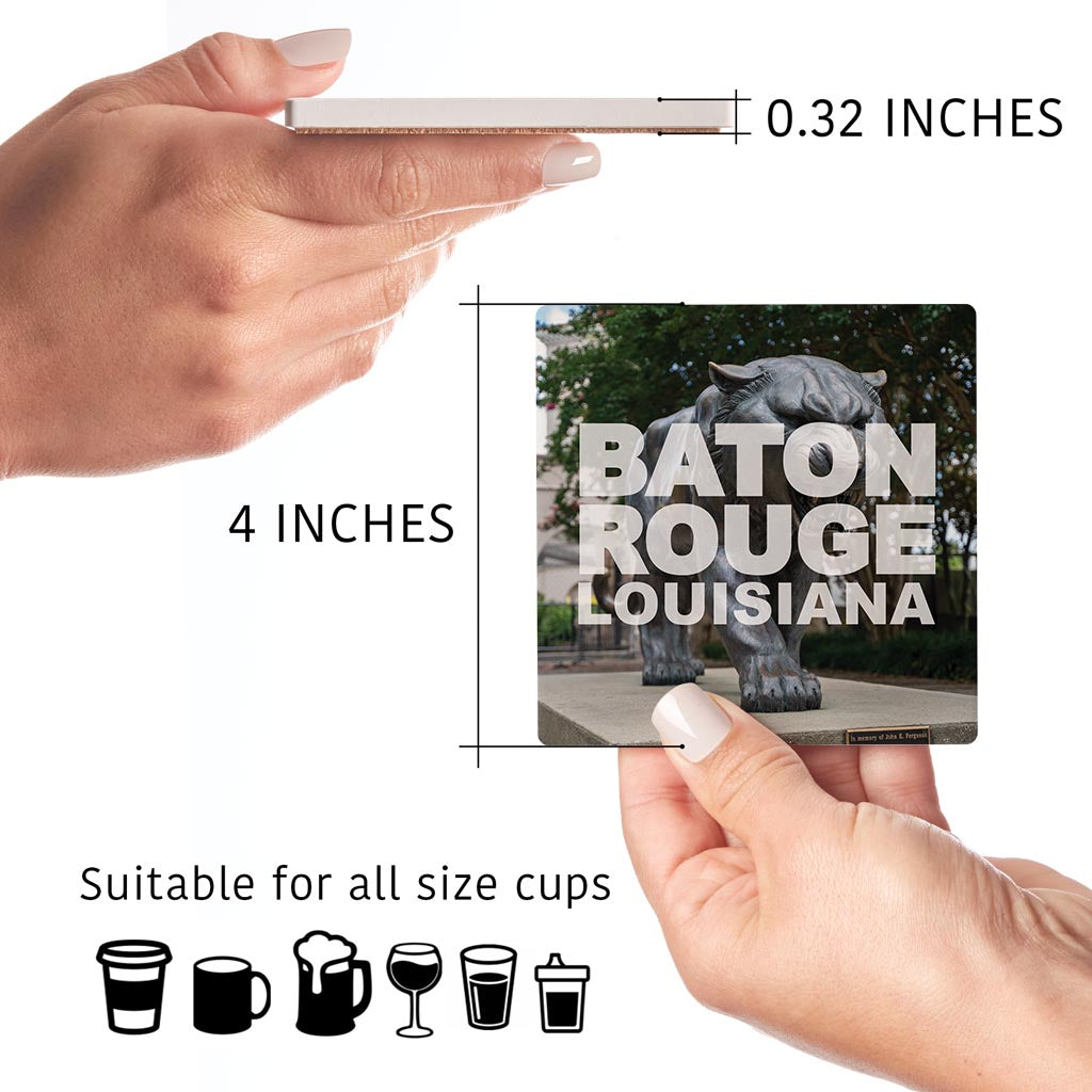 Baton Rouge Louisiana Photo | Absorbent Coasters | Set of 4 | Min 2