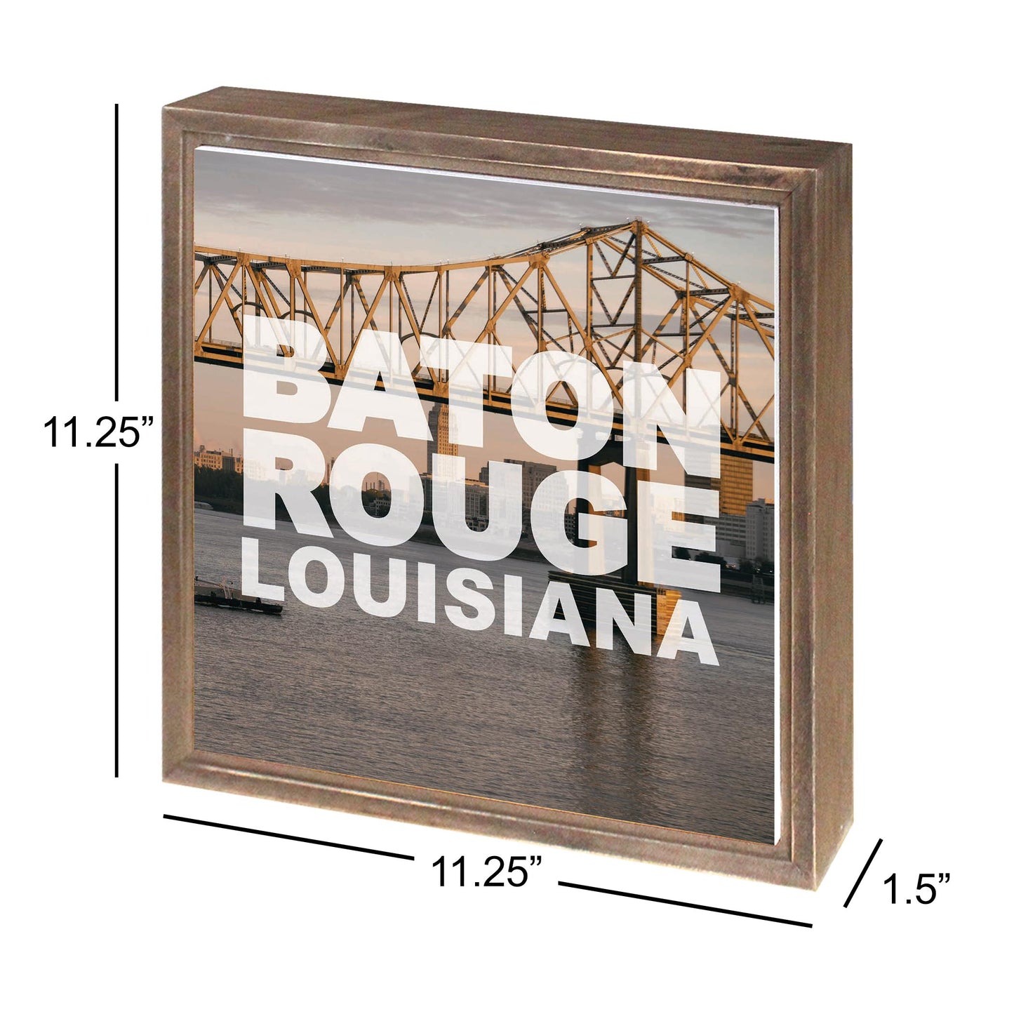 Baton Rouge Louisiana Photo | Wood Sign | Eaches | Min 1