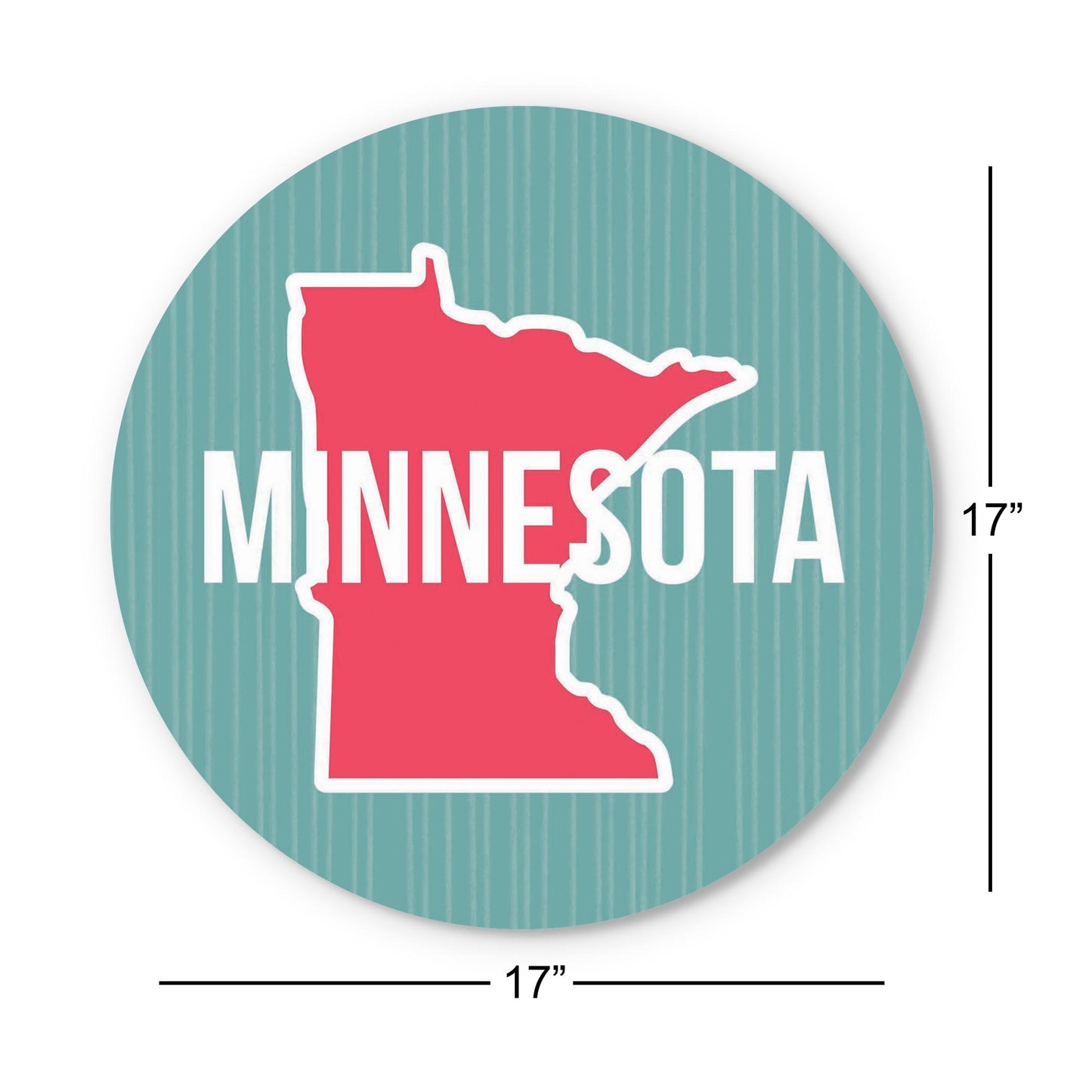 Boho Color State On Blue Minnesota | Wood Sign | Eaches | Min 1