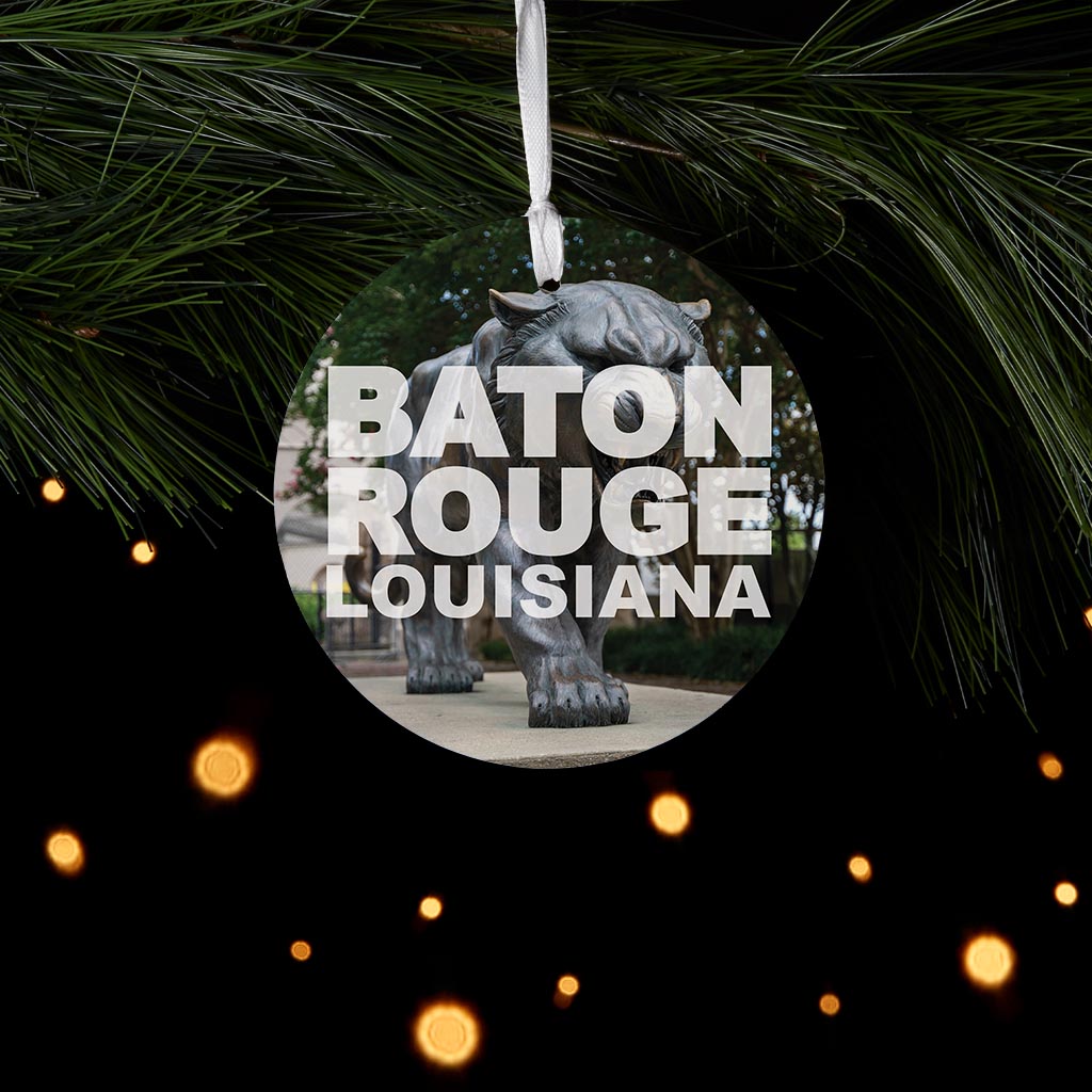 Baton Rouge Louisiana Photo | Wood Ornament | Eaches | Min 6