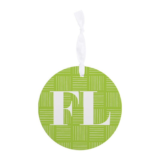 Bright Modern Abbreviated On Green Florida| Wood Ornament | Eaches | Min 6