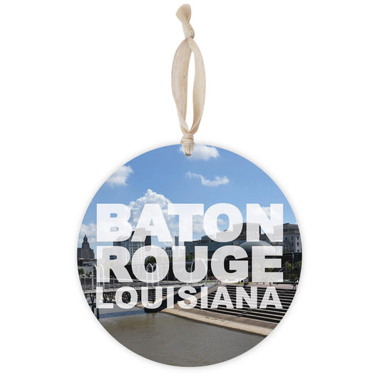 Baton Rouge Louisiana Photo | Wood Ornament | Eaches | Min 1