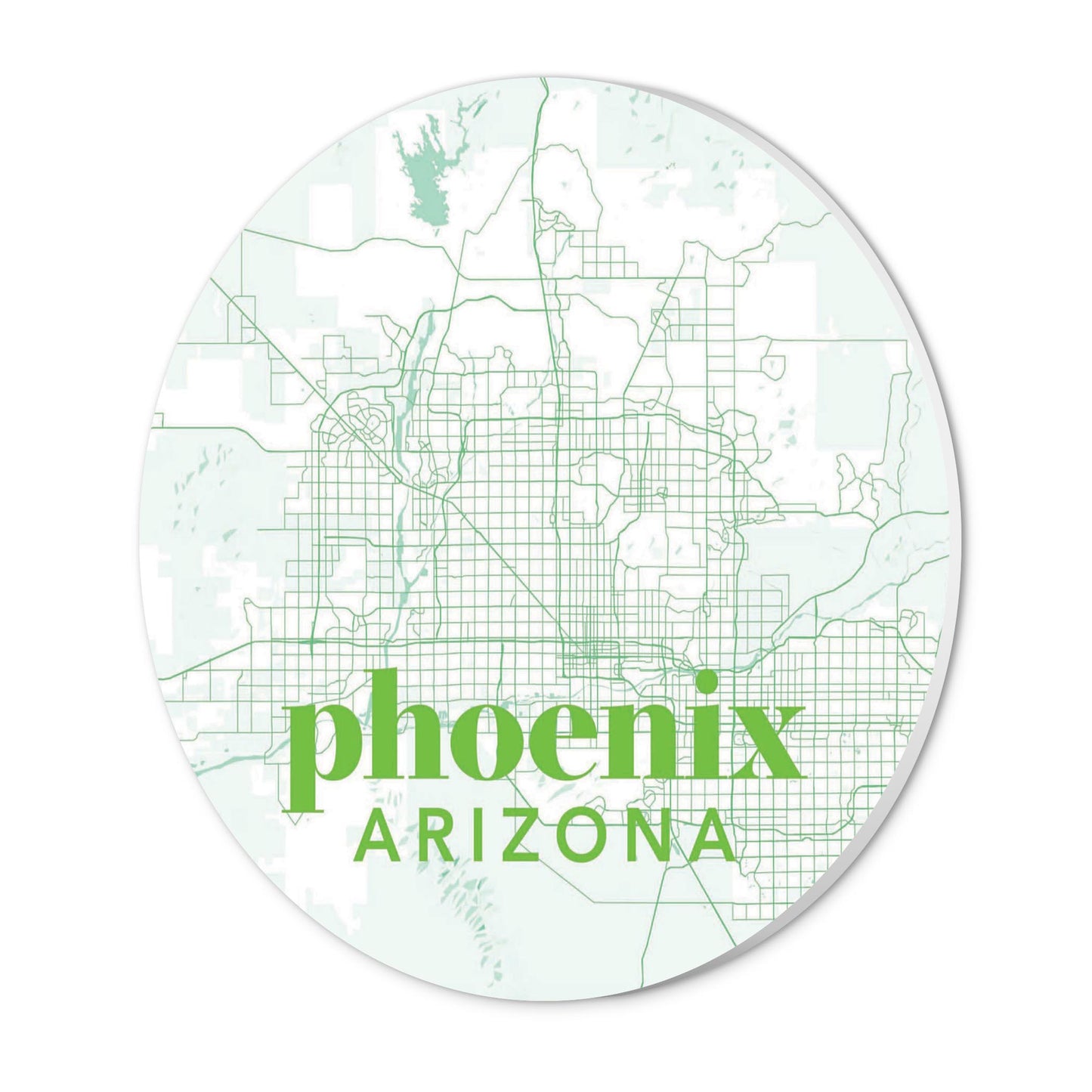 Bright Modern Green Map Arizona Phoenix | Wood Sign | Eaches | Min 1