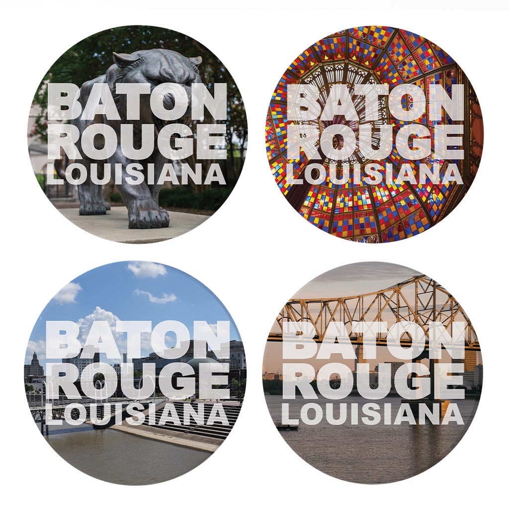 Baton Rouge Louisiana Photos| Absorbent Coasters | Set of 4 | Min 2