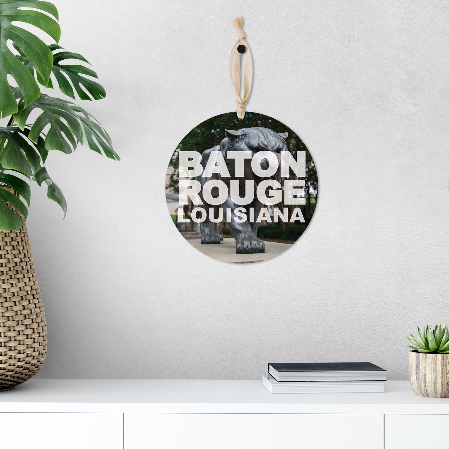 Baton Rouge Louisiana Photo | Wood Ornament | Eaches | Min 1