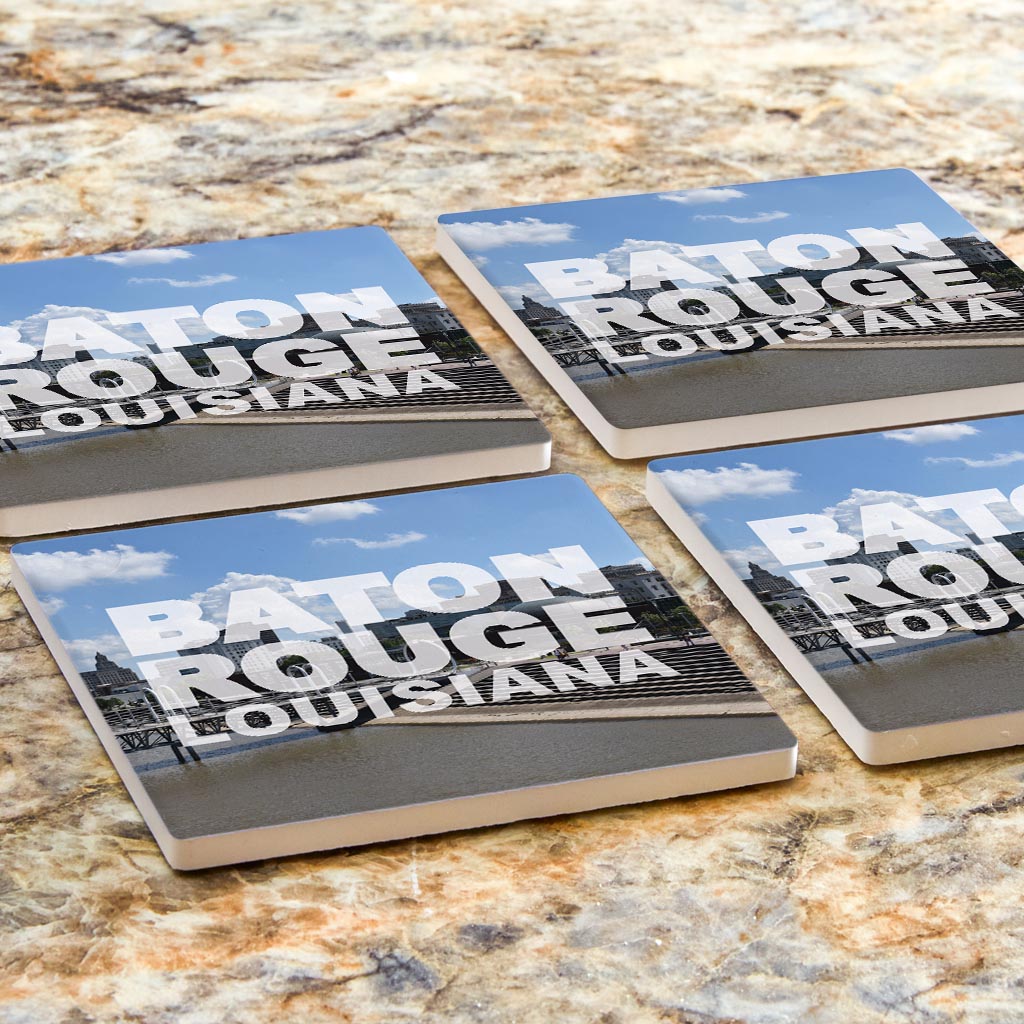 Baton Rouge Louisiana Photo | Absorbent Coasters | Set of 4 | Min 2