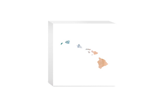 Hawaii State Shape Picture| Wood Block | Eaches | Min 4