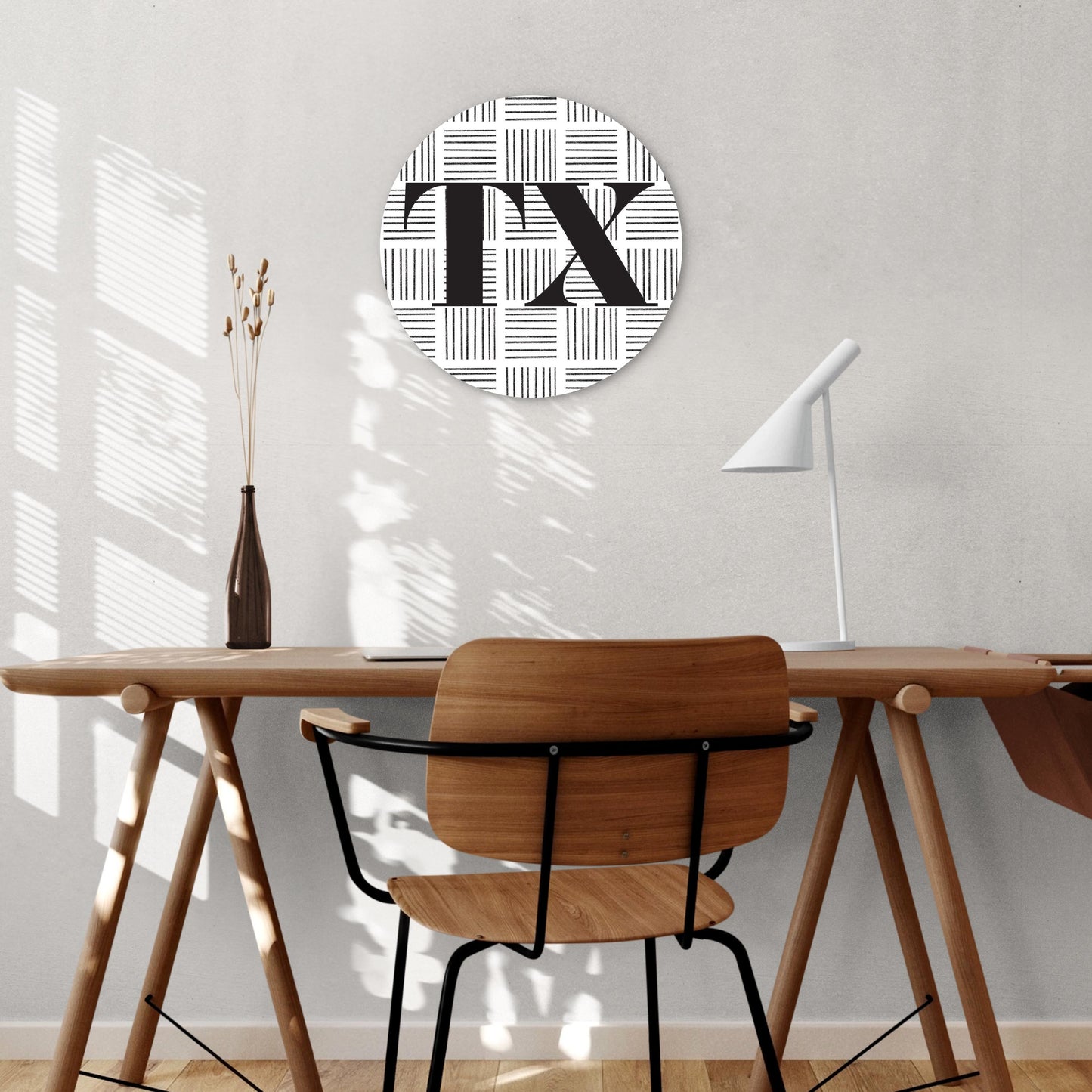 Black And White Abbreviated On White Texas | Wood Sign | Eaches | Min 1