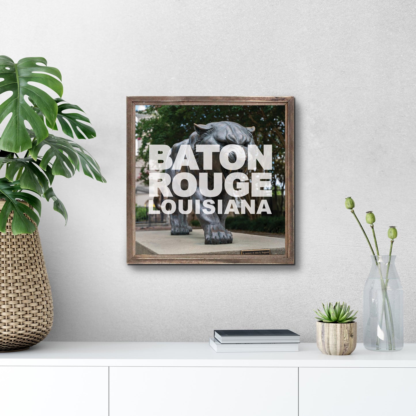 Baton Rouge Louisiana Photo | Wood Sign | Eaches | Min 1