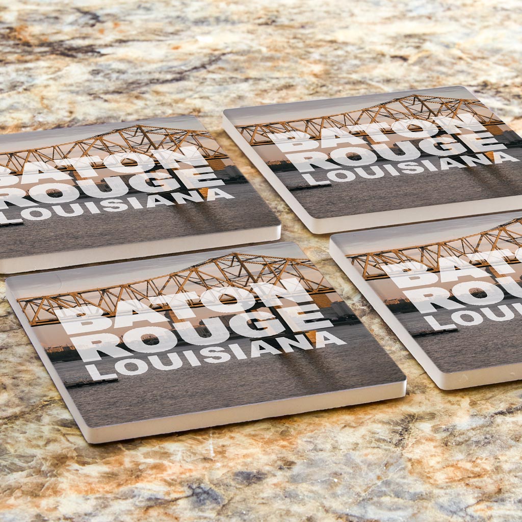 Baton Rouge Louisiana Photo | Absorbent Coasters | Set of 4 | Min 2