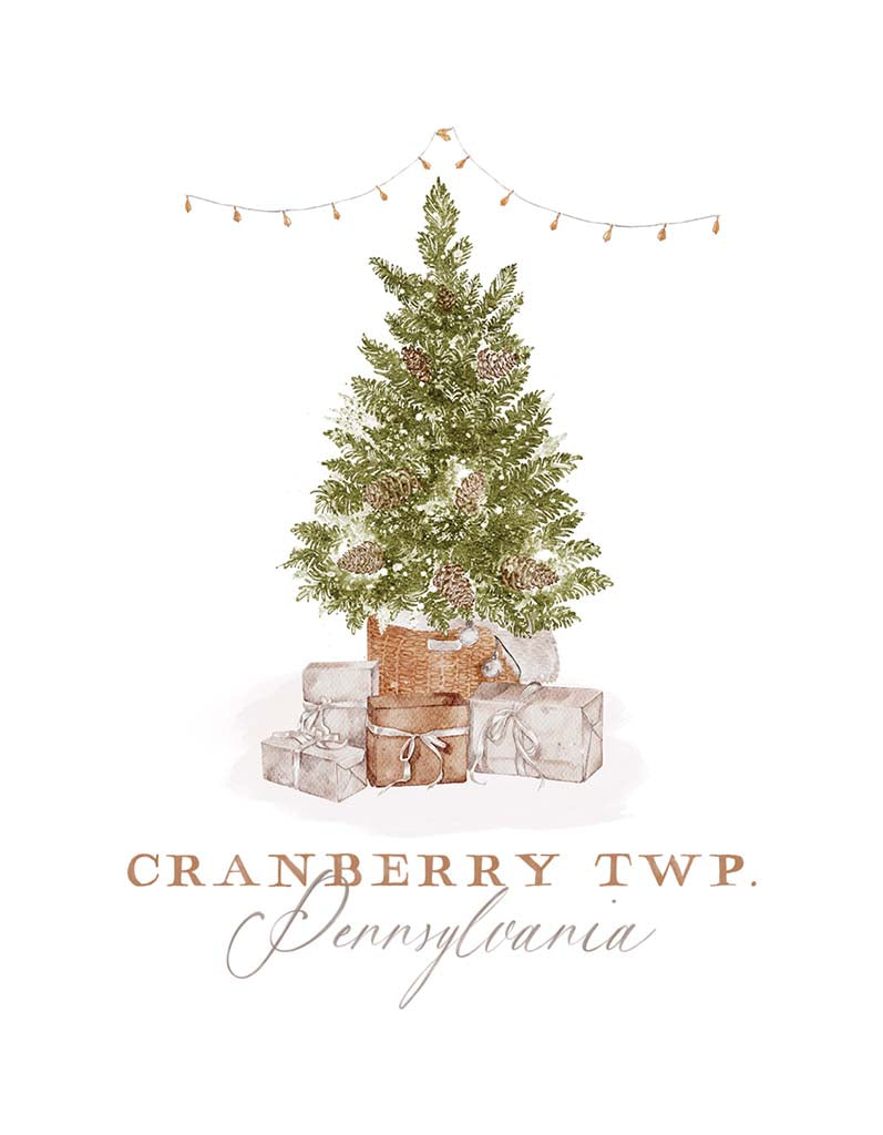 Oval Ornament-Cottage Tree Cranberry Twp. Pennsylvania -4