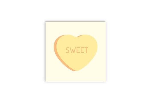 Message Hearts Sweet | Wood Sign | Eaches | Min 2