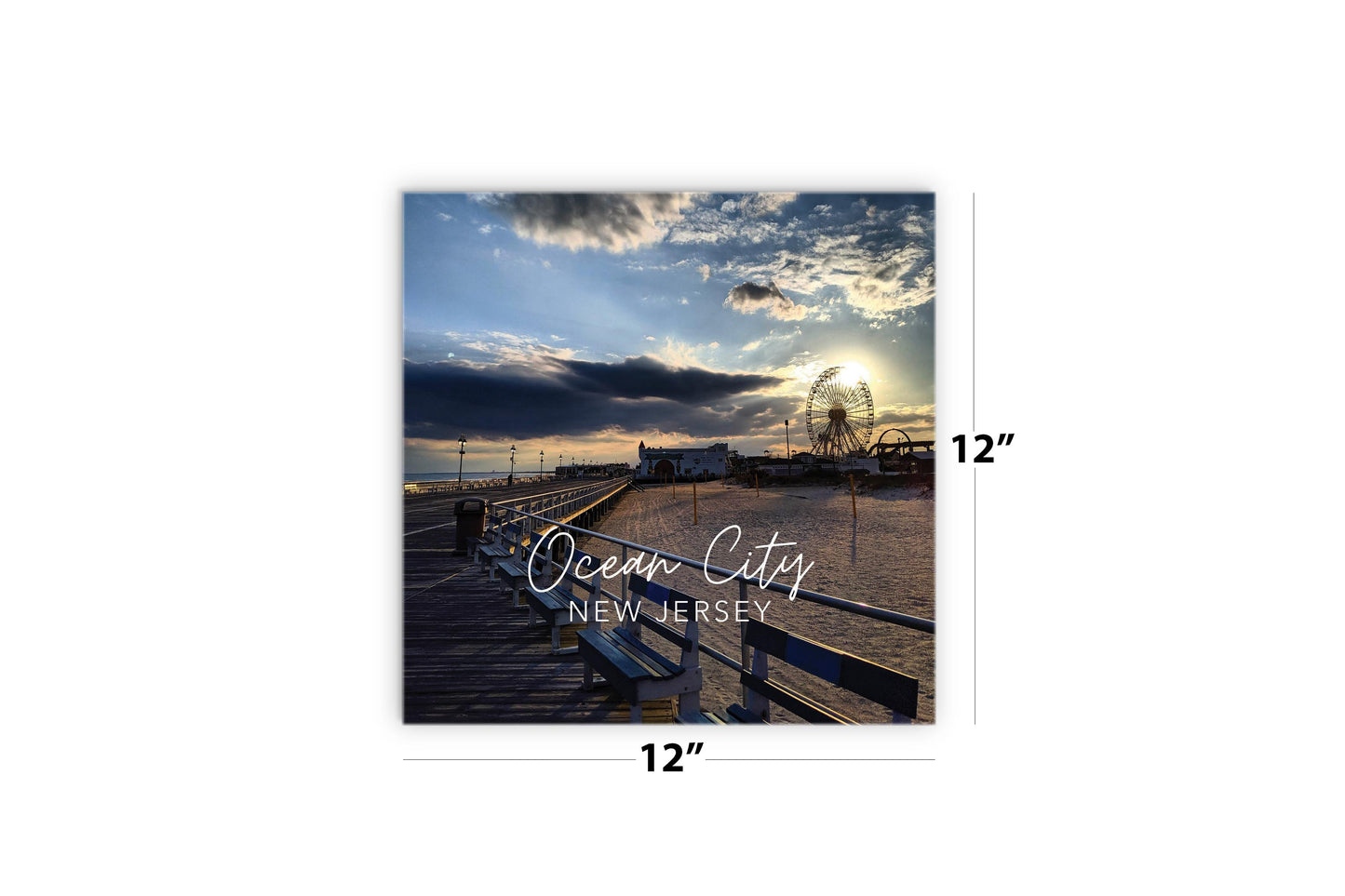 OCNJ Photo With Text | Wood Sign | Eaches | Min 2