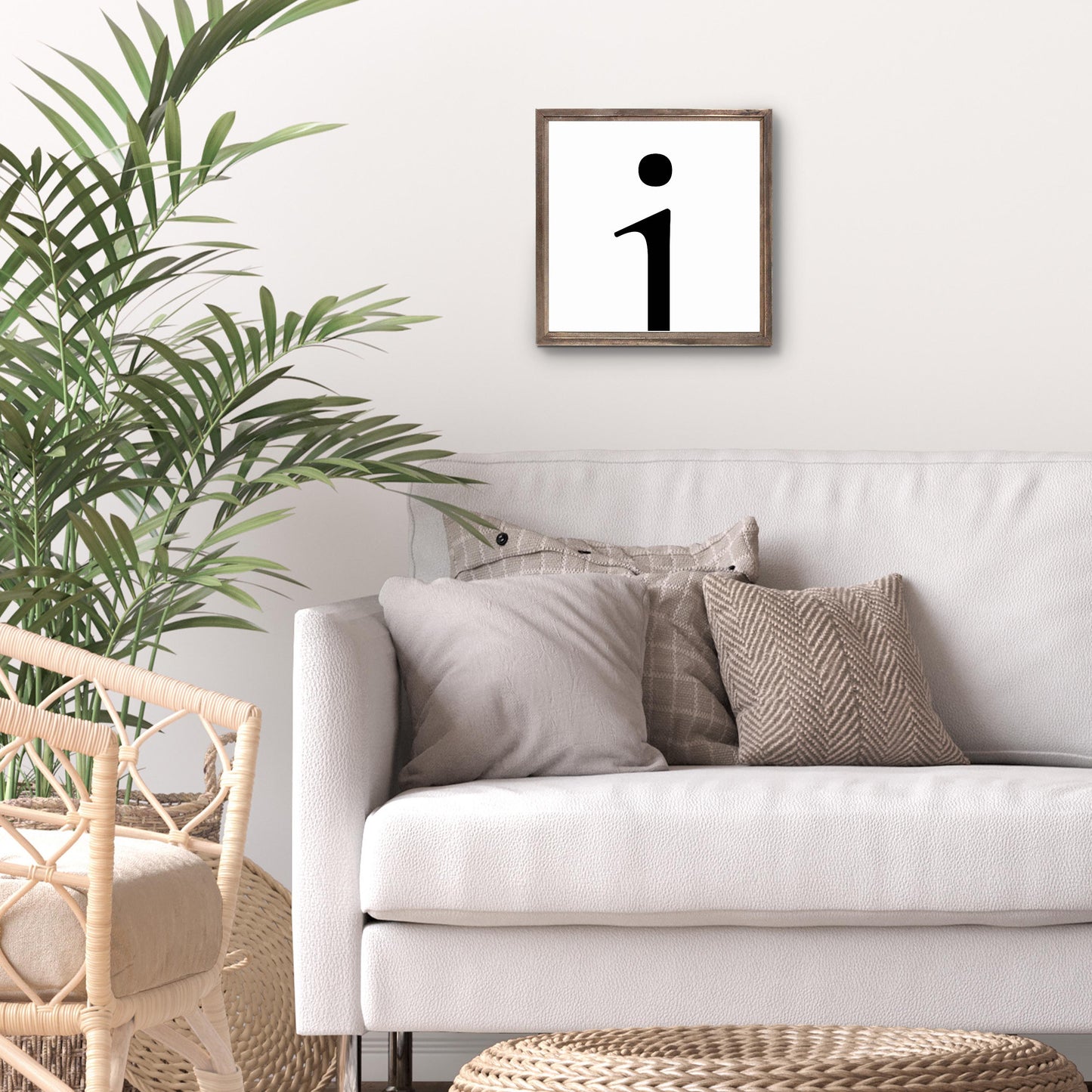 Minimalist Monogram I | Wood Sign | Eaches | Min 1