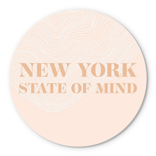 Modern Minimalist New York State Of Mind | Wood Sign | Eaches | Min 1