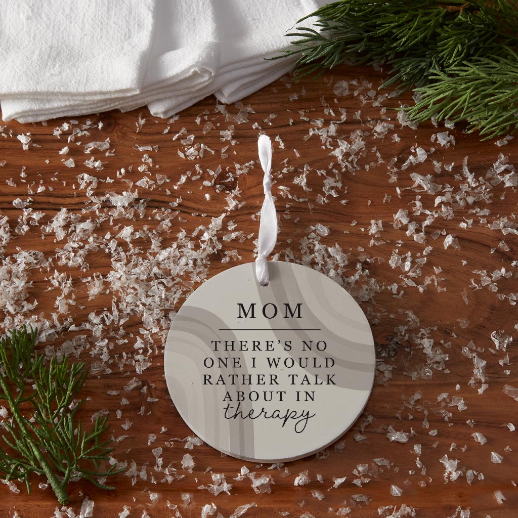 Modern Minimalist Mothers Day Therapy | Wood Ornament | Eaches | Min 6