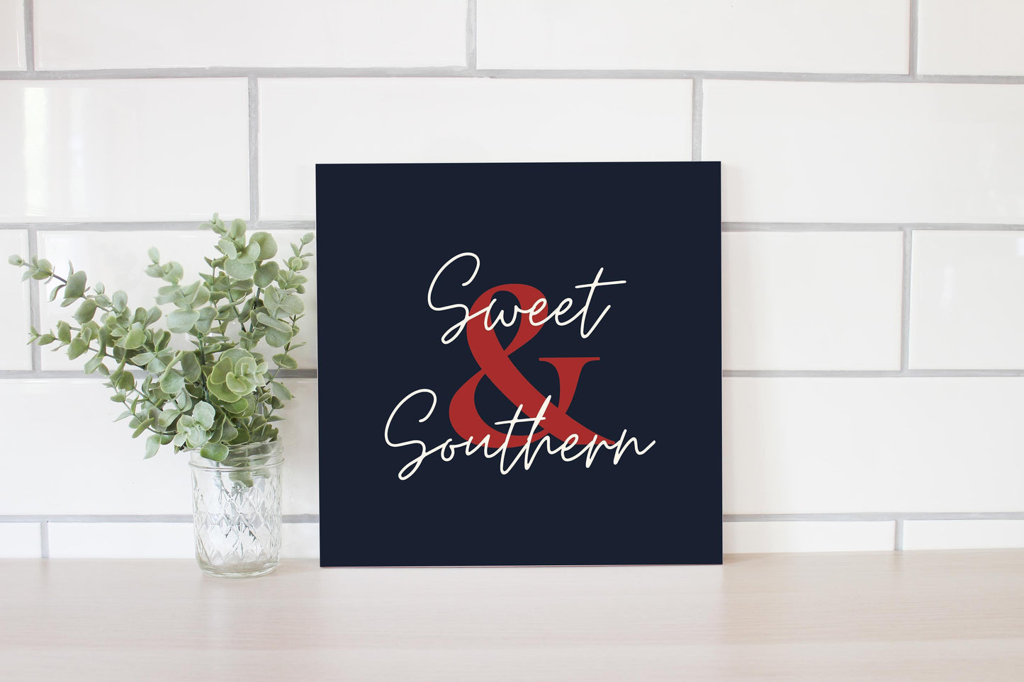 Modern Minimalist Texas Colors Sweet Southern | Wood Sign | Eaches | Min 2