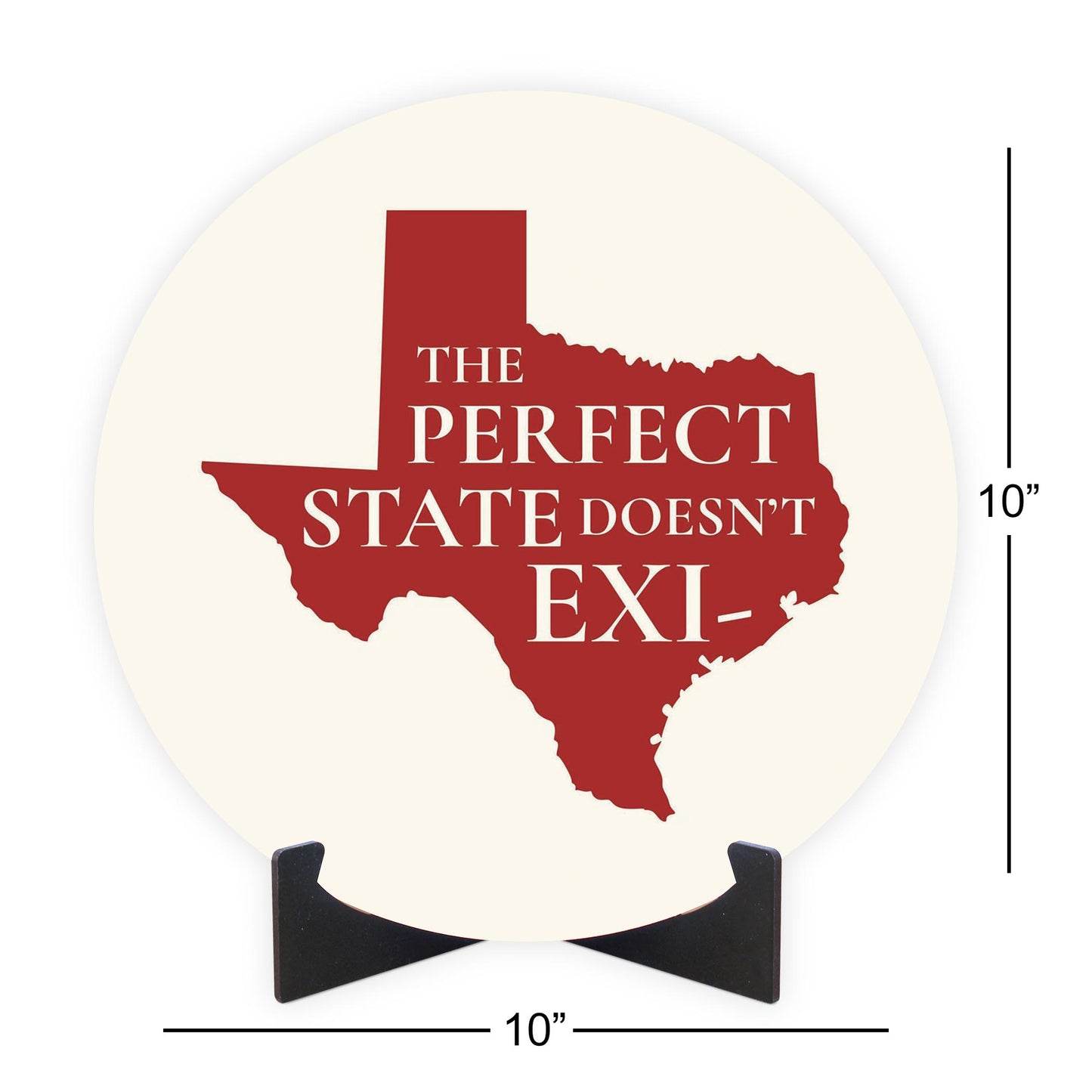 Modern Minimalist Texas Colors Perfect State | Wood Sign | Eaches | Min 1