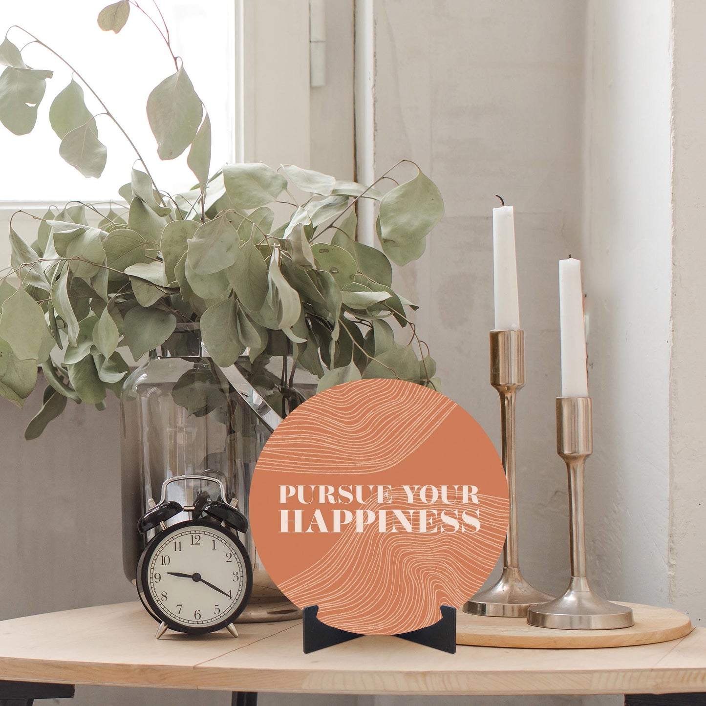 Modern Minimalist Pennsylvania Happiness Quip | Wood Sign | Eaches | Min 1