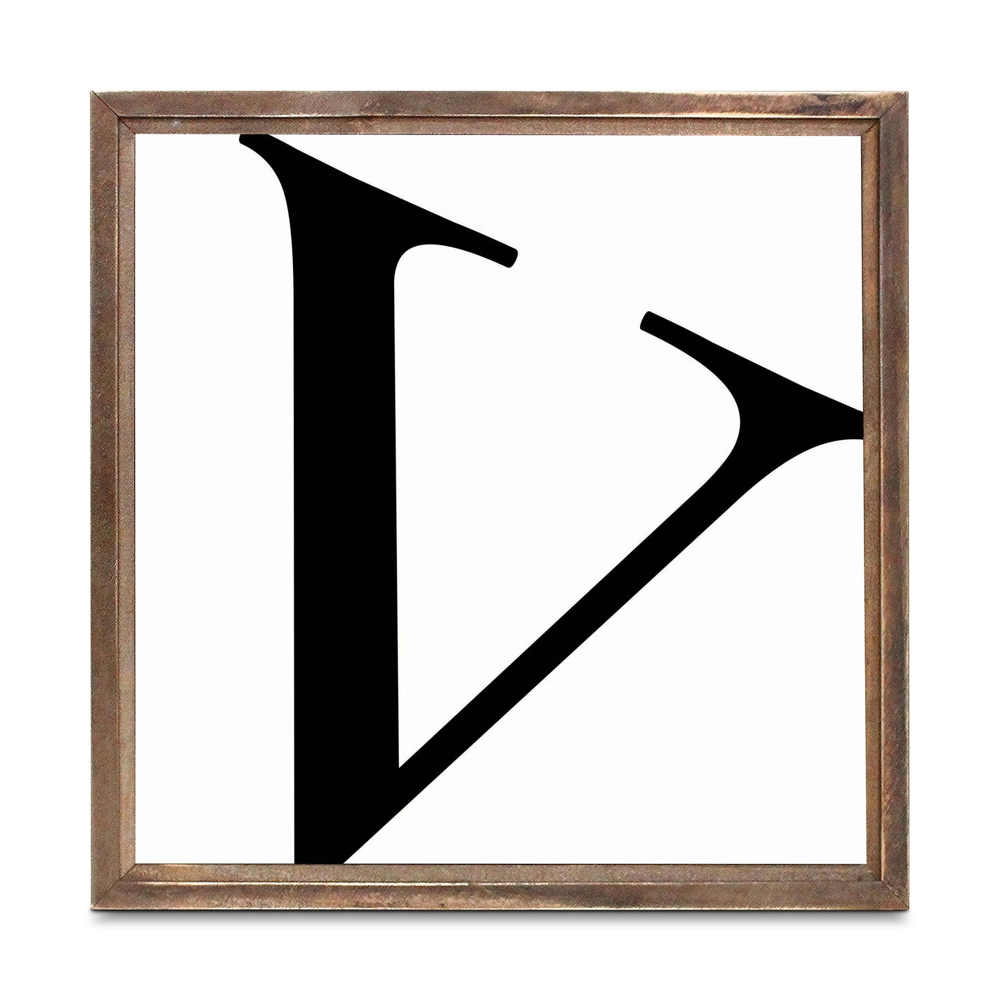 Minimalist Monogram V | Wood Sign | Eaches | Min 1