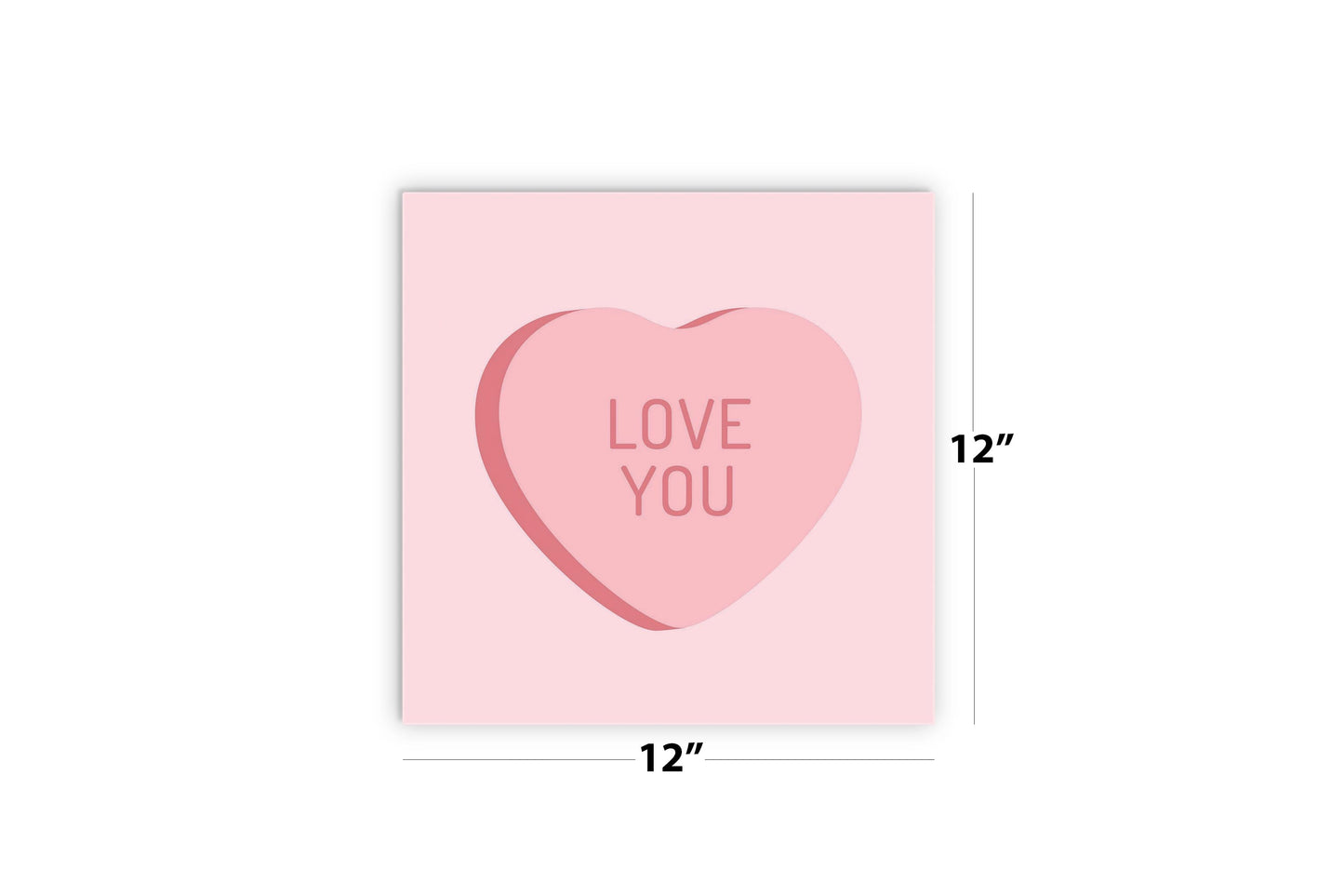 Message Hearts Love You | Wood Sign | Eaches | Min 2