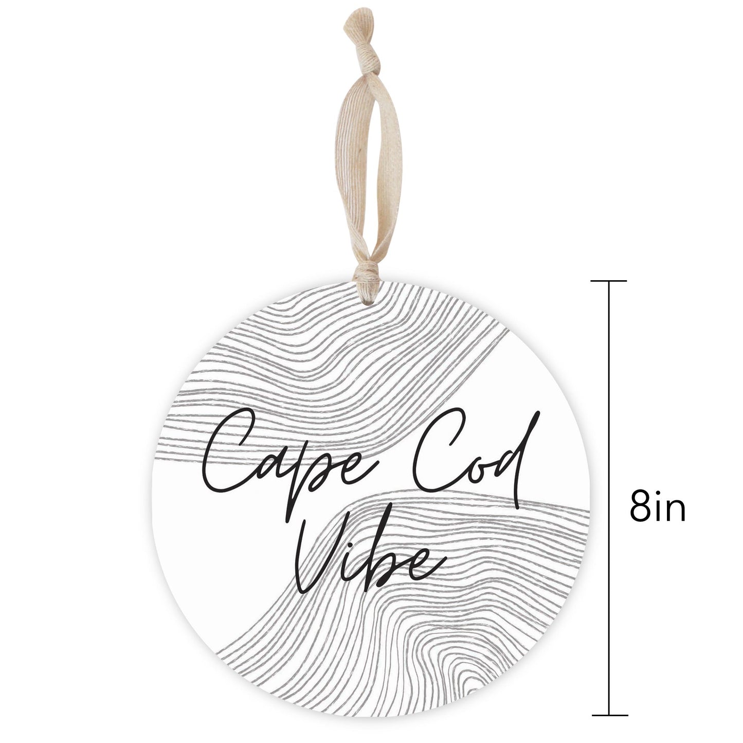 Minimalistic B&W Cape Cod Vibe | Wood Ornament | Eaches | Min 1