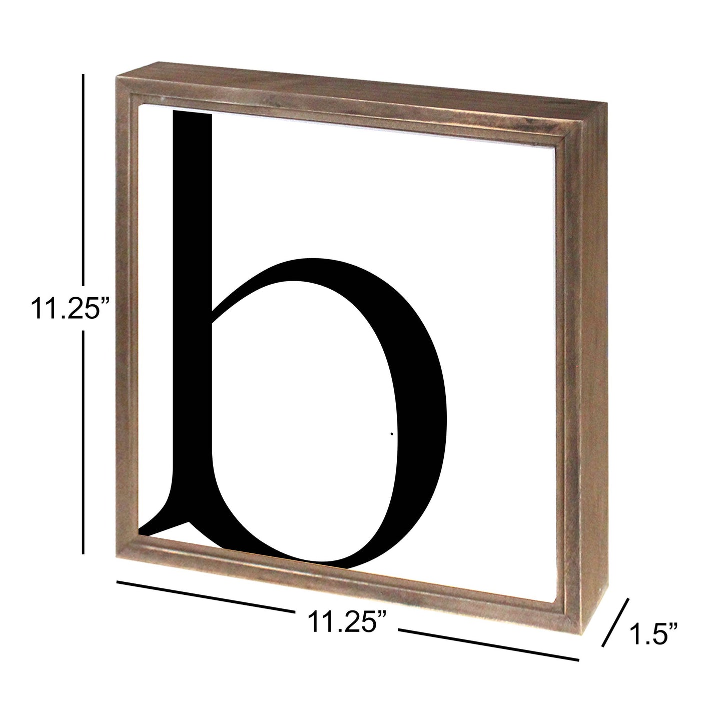 Minimal Monogram B | Wood Sign | Eaches | Min 1